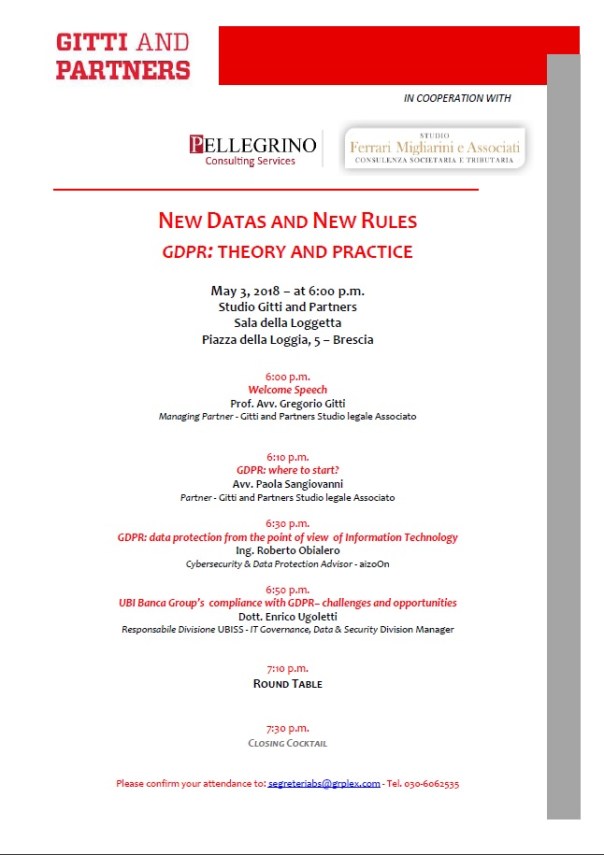 Seminario GDPR 03052018